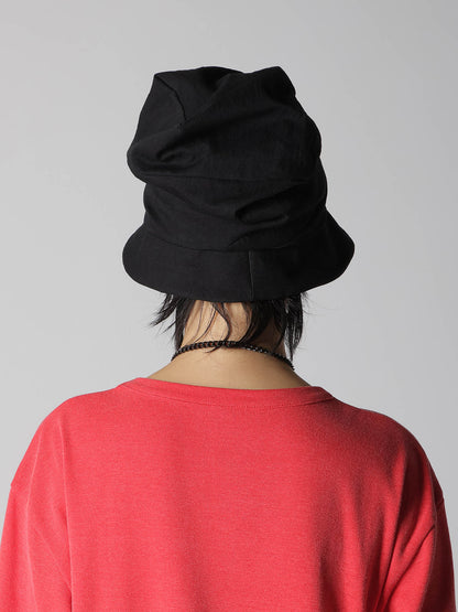 C/NY GABARDINE SQUARE TUCK HAT