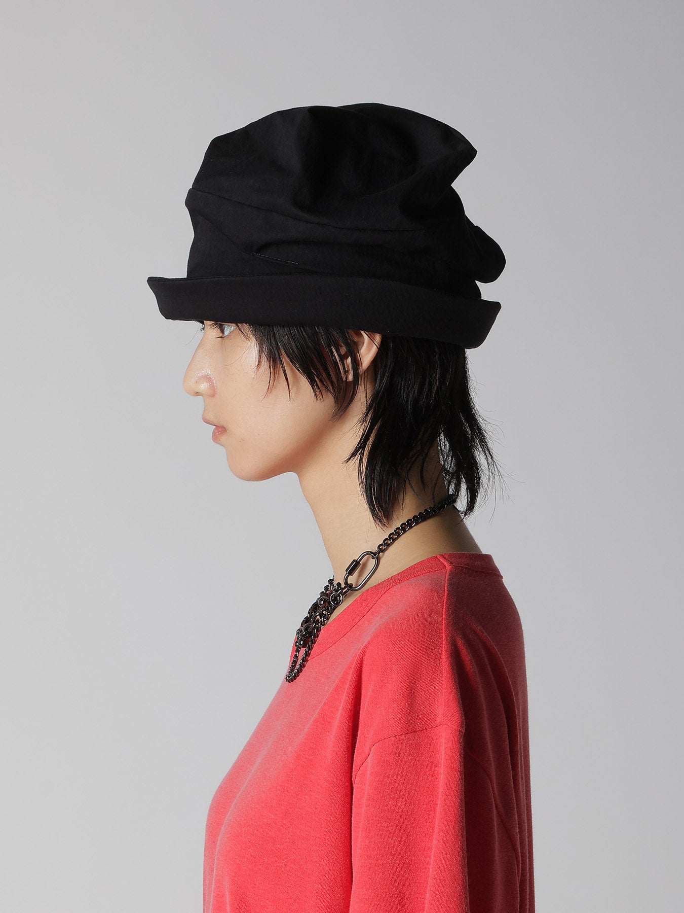 C/NY GABARDINE SQUARE TUCK HAT – THE SHOP YOHJI YAMAMOTO