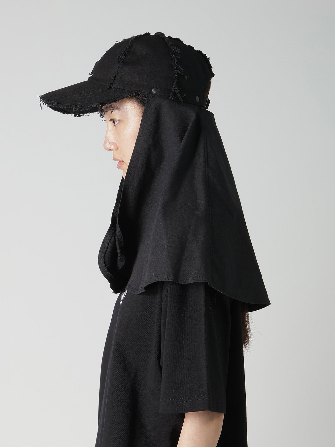 COTTON CANVAS CAP W/ CAPE – THE SHOP YOHJI YAMAMOTO