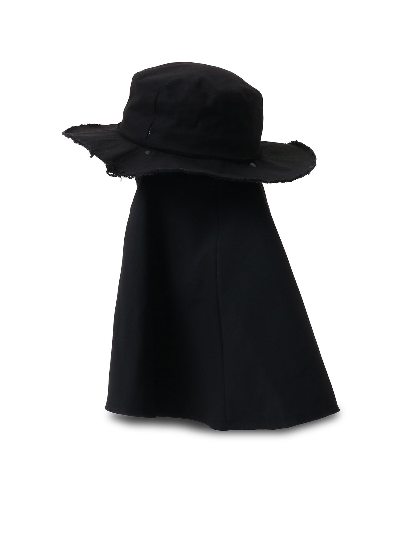 COTTON CANVAS HAT W/ CAPE