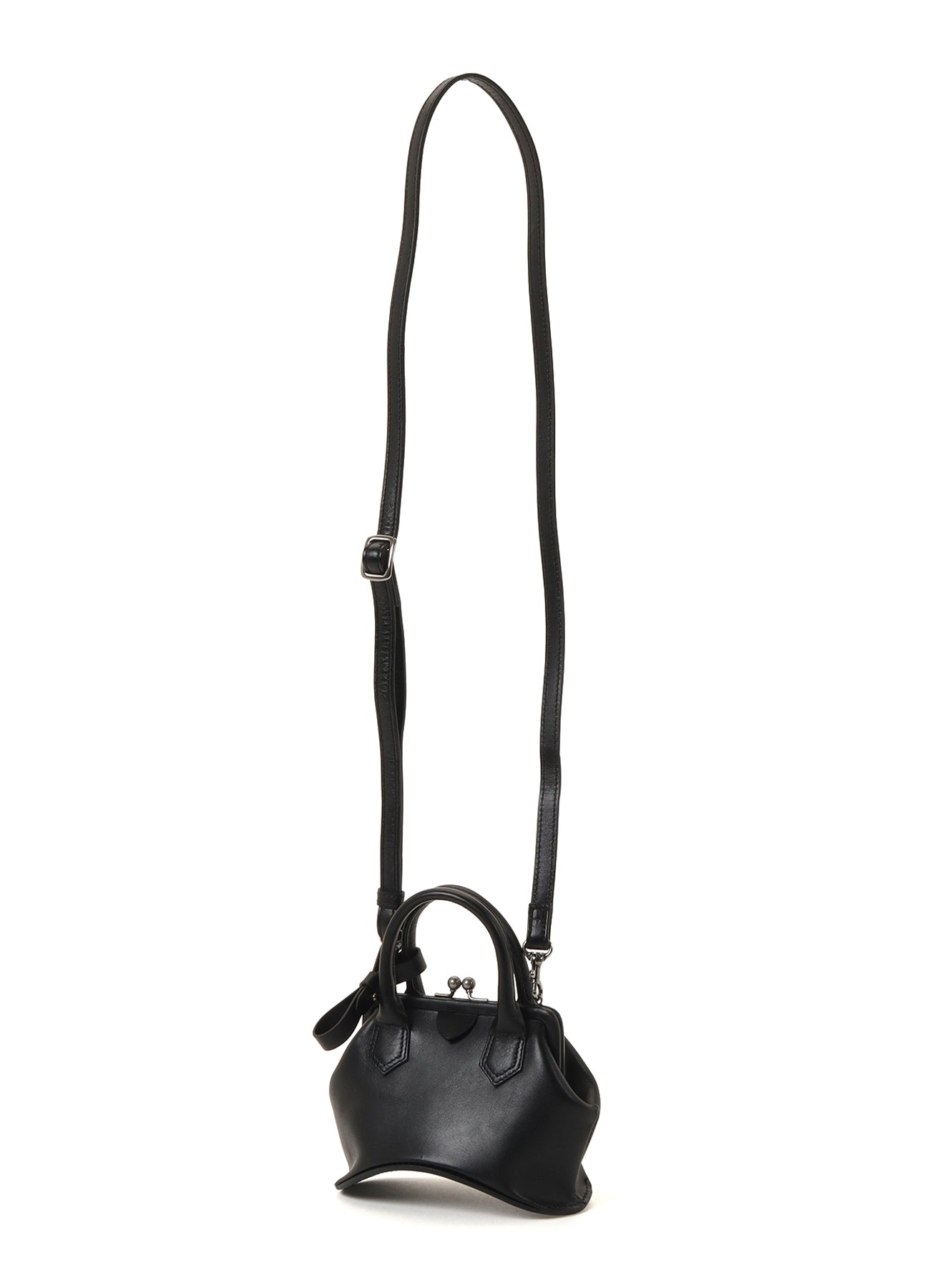 OIL SOFT LEATHER CURVED MINI METAL CLASP BAG – THE SHOP YOHJI YAMAMOTO