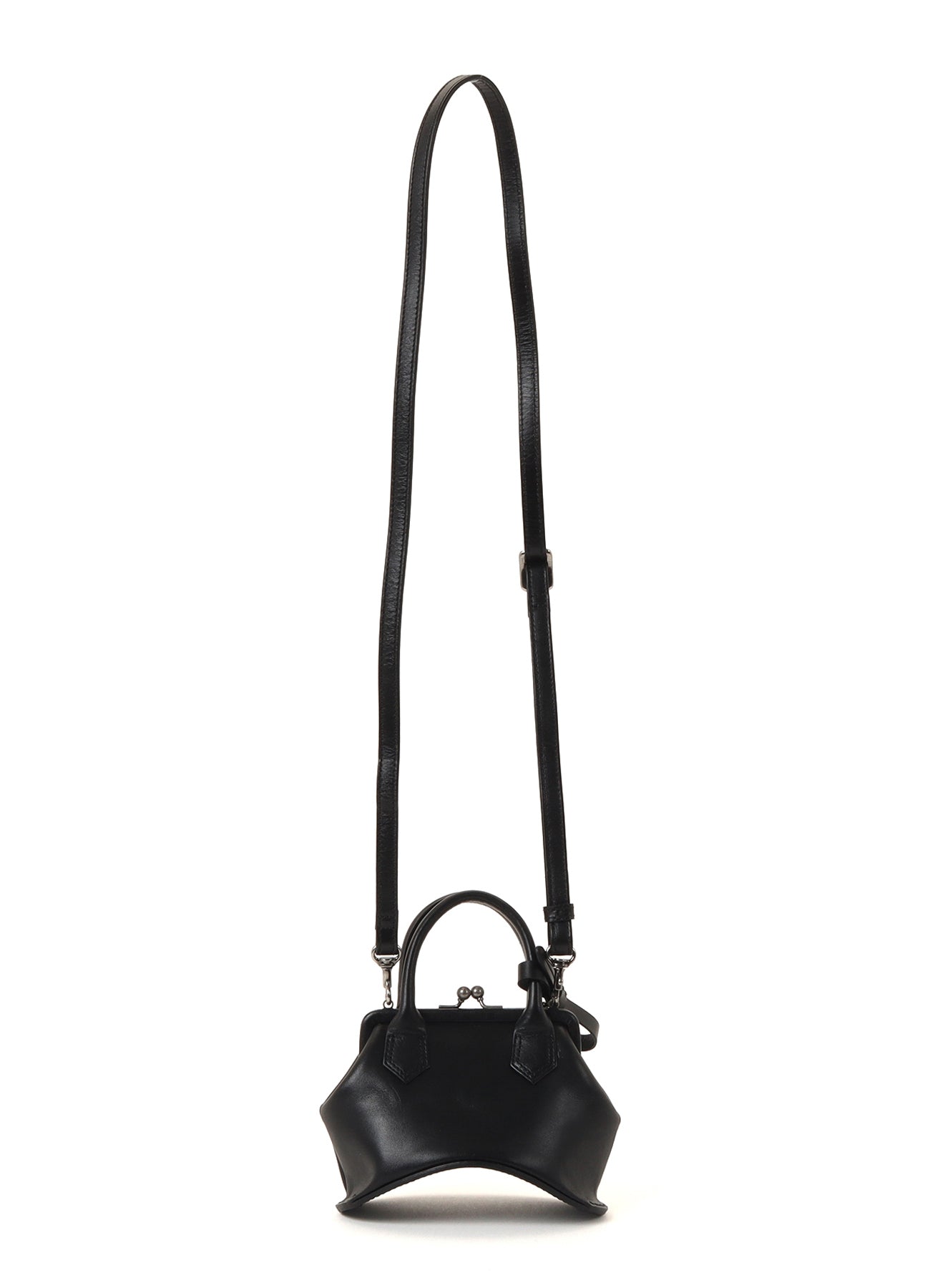 OIL SOFT LEATHER CURVED MINI METAL CLASP BAG – THE SHOP YOHJI YAMAMOTO