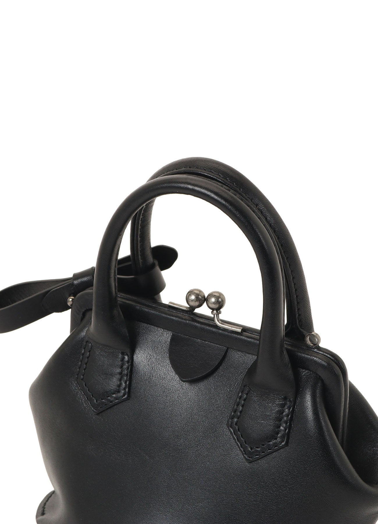 OIL SOFT LEATHER CURVED MINI METAL CLASP BAG – THE SHOP YOHJI YAMAMOTO