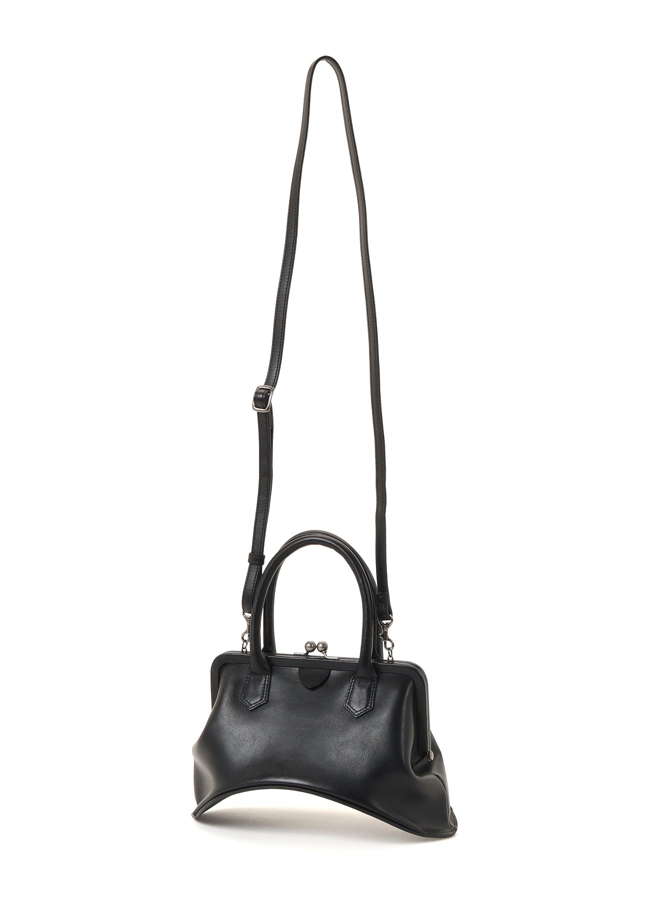 OIL SOFT LEATHER CURVED METAL CLASP BAG – THE SHOP YOHJI YAMAMOTO