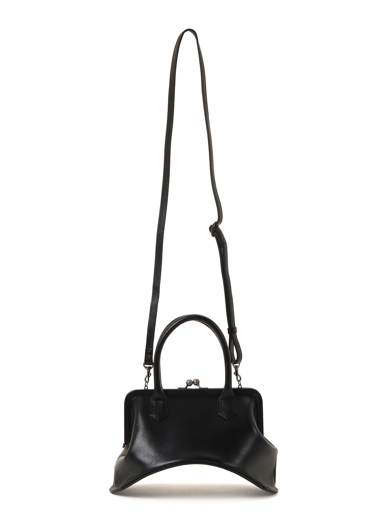 OIL SOFT LEATHER CURVED METAL CLASP BAG – THE SHOP YOHJI YAMAMOTO