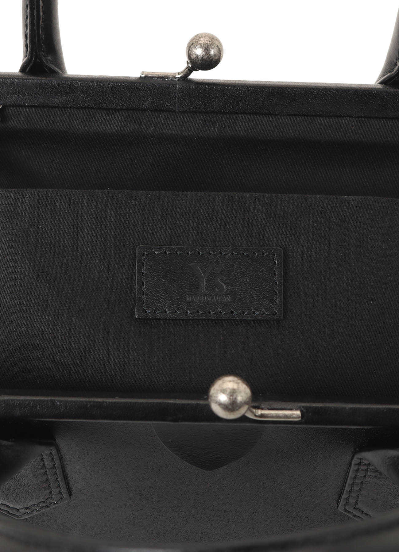 OIL SOFT LEATHER CURVED METAL CLASP BAG – THE SHOP YOHJI YAMAMOTO