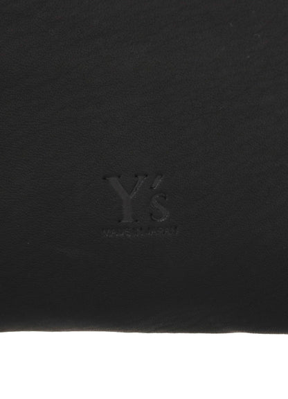 SOFT LEATHER METAL CLASP POCKET SHOULDER BAG