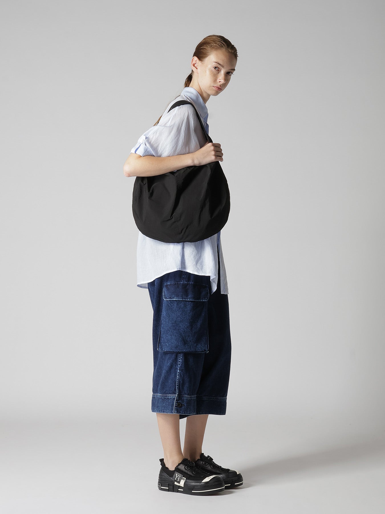 NY/ JET TAFFETA GYOZA BAG – THE SHOP YOHJI YAMAMOTO