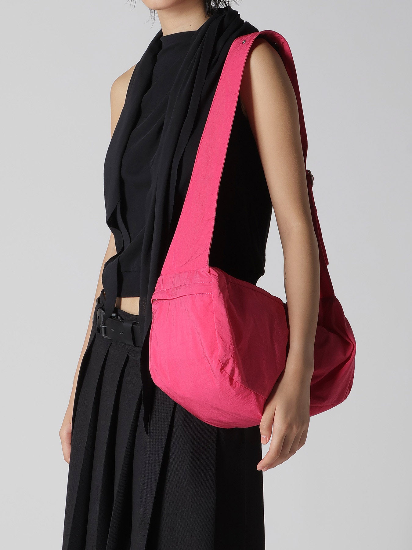 NY/ JET TAFFETA BOX SHOULDER BAG