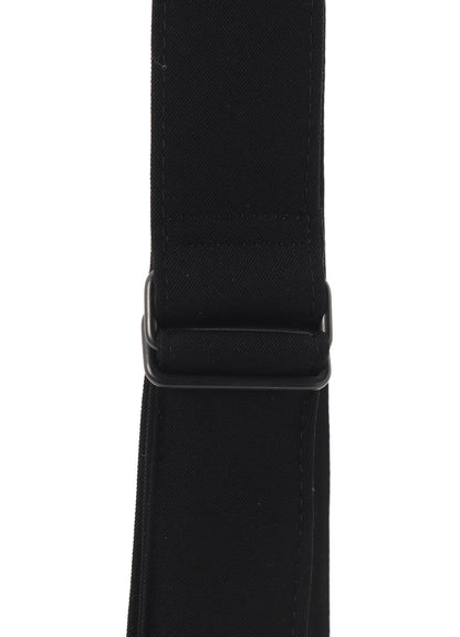 HIGH TWISTED GABARDINE TUCK SHOULDER BAG S