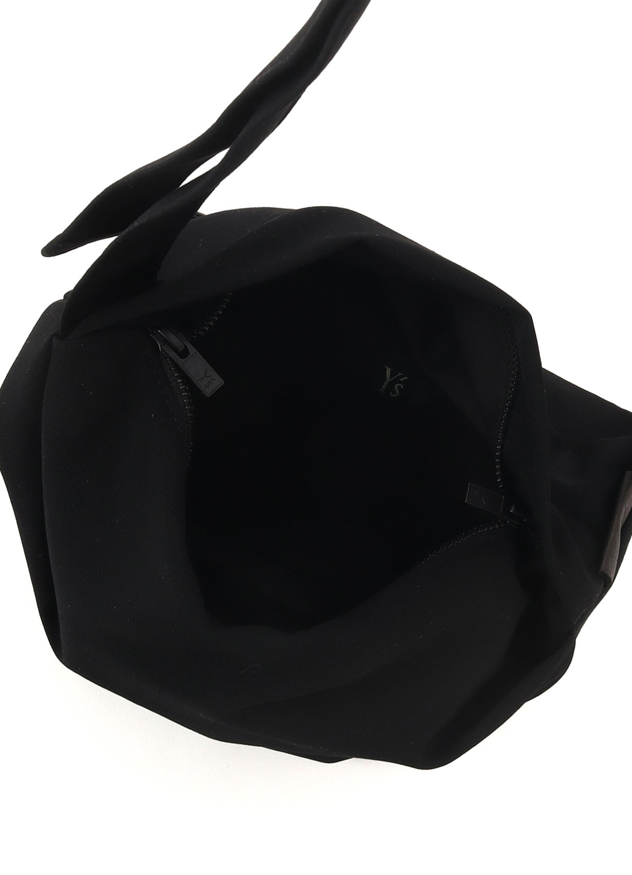 HIGH TWISTED GABARDINE TUCK SHOULDER BAG S