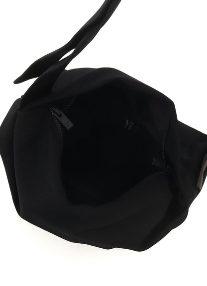 HIGH TWISTED GABARDINE TUCK SHOULDER BAG S