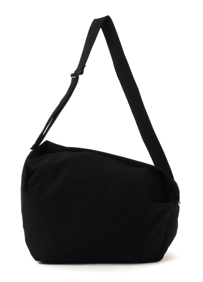 HIGH TWISTED GABARDINE TUCK SHOULDER BAG L