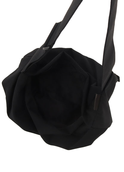 HIGH TWISTED GABARDINE TUCK SHOULDER BAG L