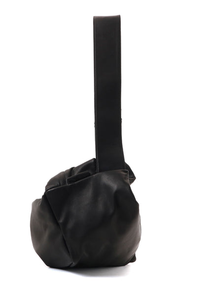WATER DYED SOFT LEATHER TUCK SHOULDER BAG L