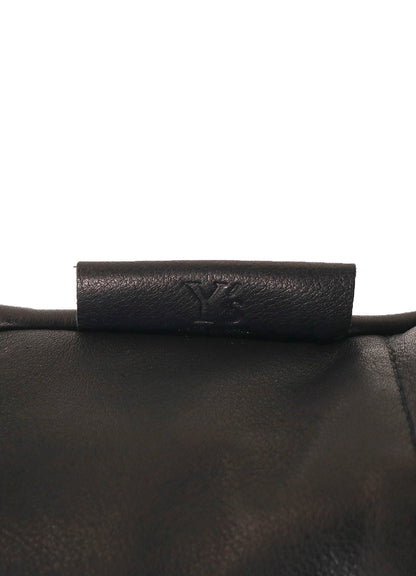 WATER DYED SOFT LEATHER TUCK SHOULDER BAG L