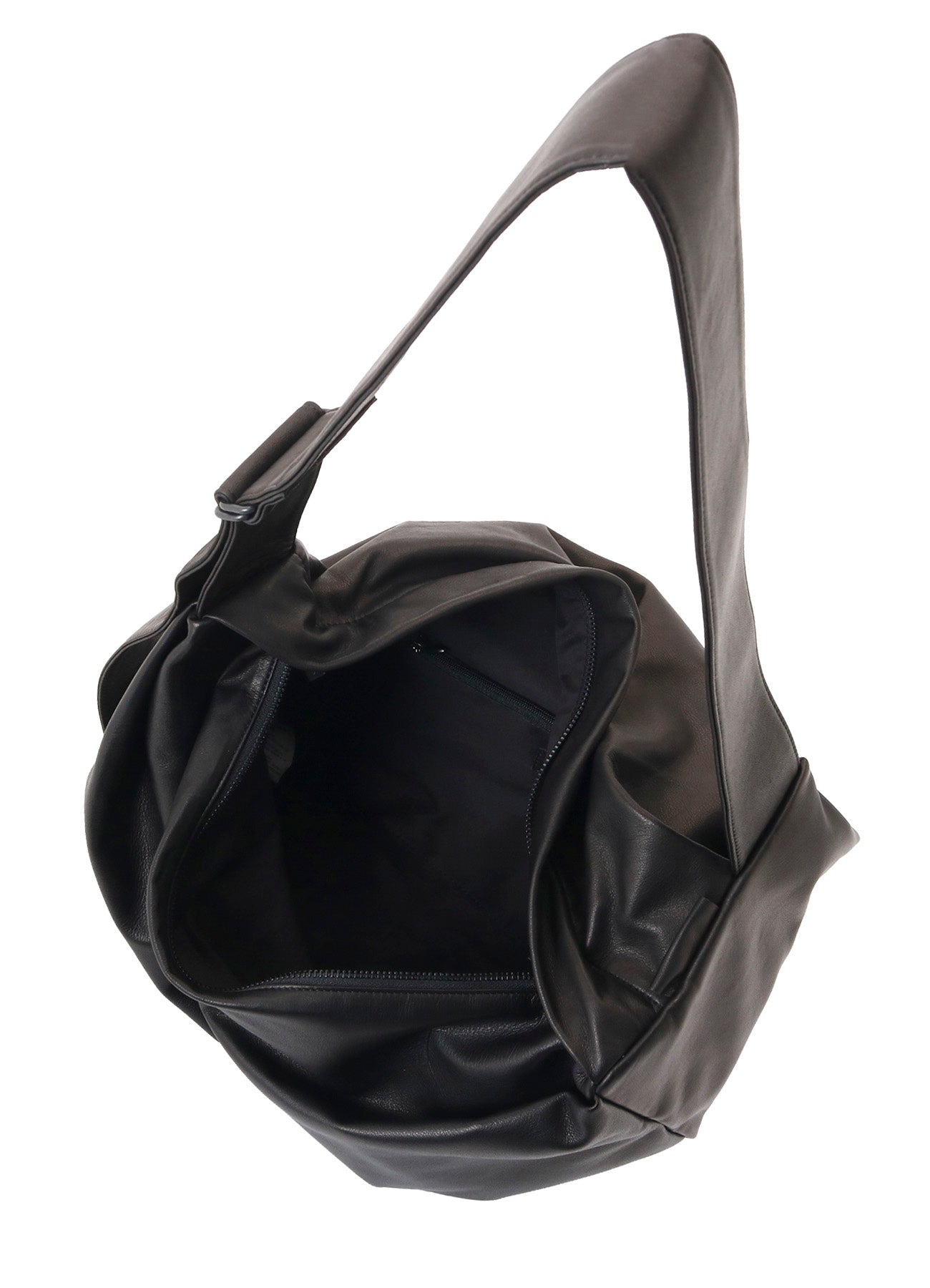 WATER DYED SOFT LEATHER TUCK SHOULDER BAG L