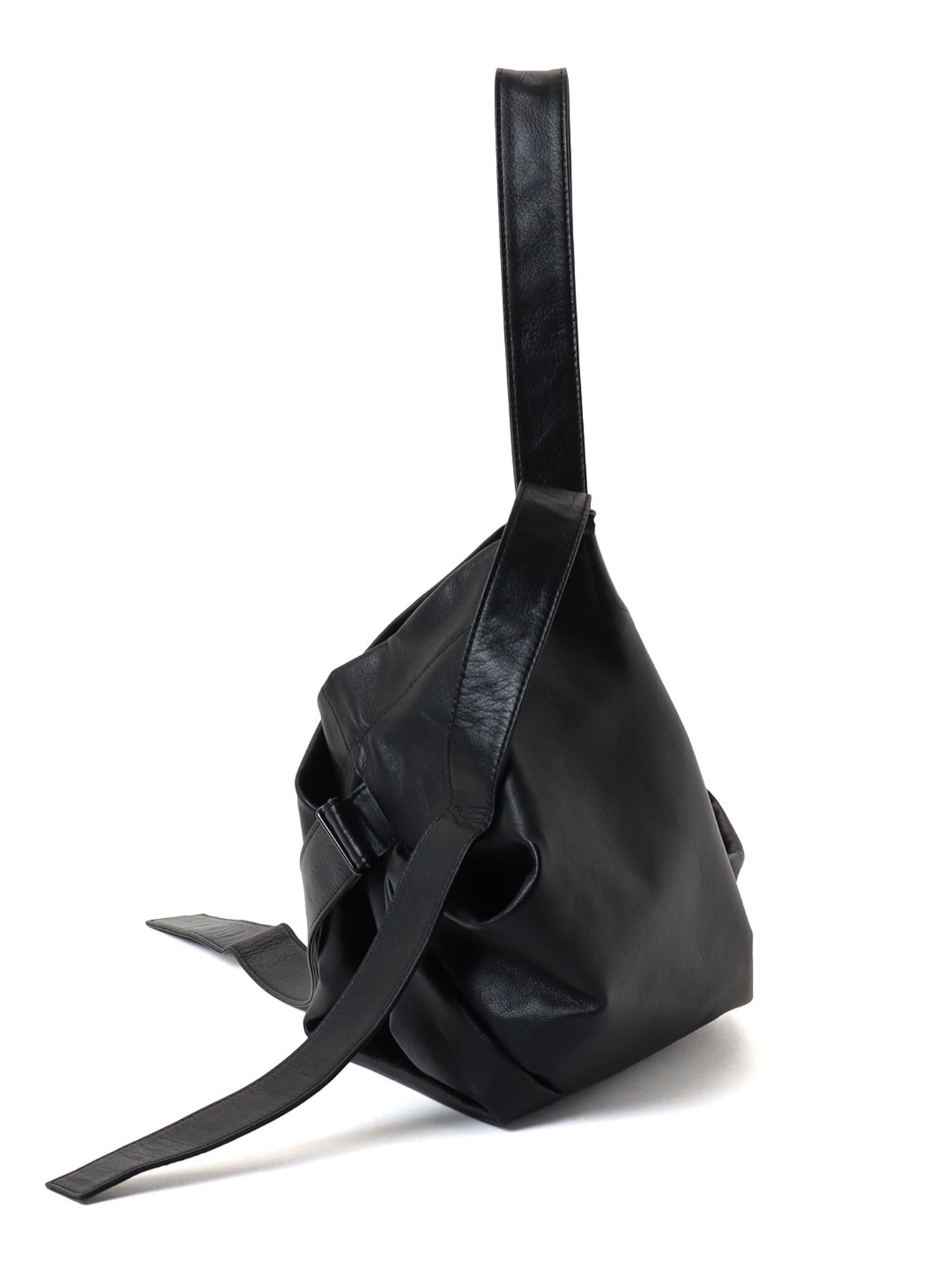 SEMI GLOSS LEATHER BELTED TOTE BAG S – THE SHOP YOHJI YAMAMOTO
