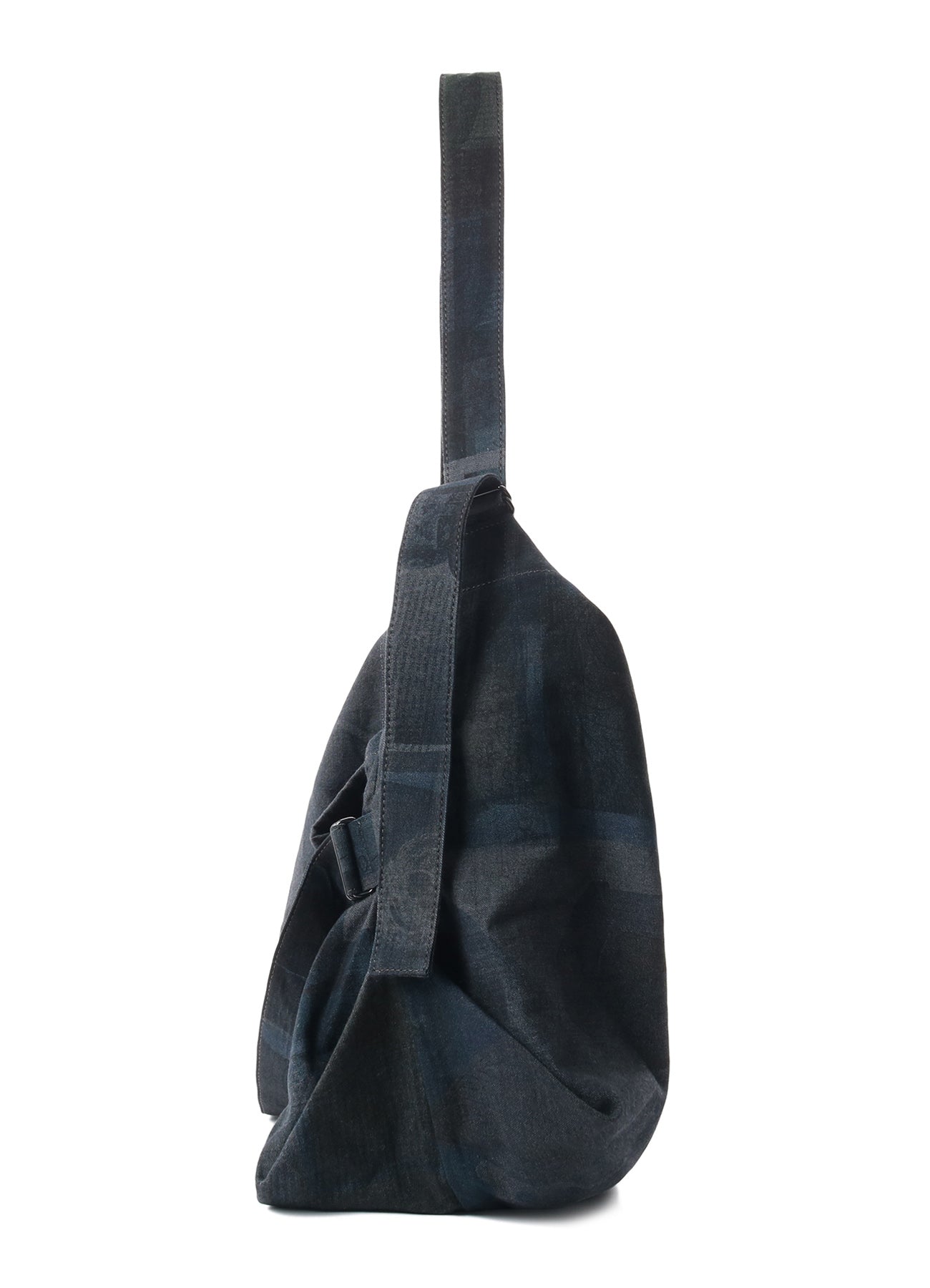 VASE DESIGN COLLAGE PRINT BELTED TOTE BAG L