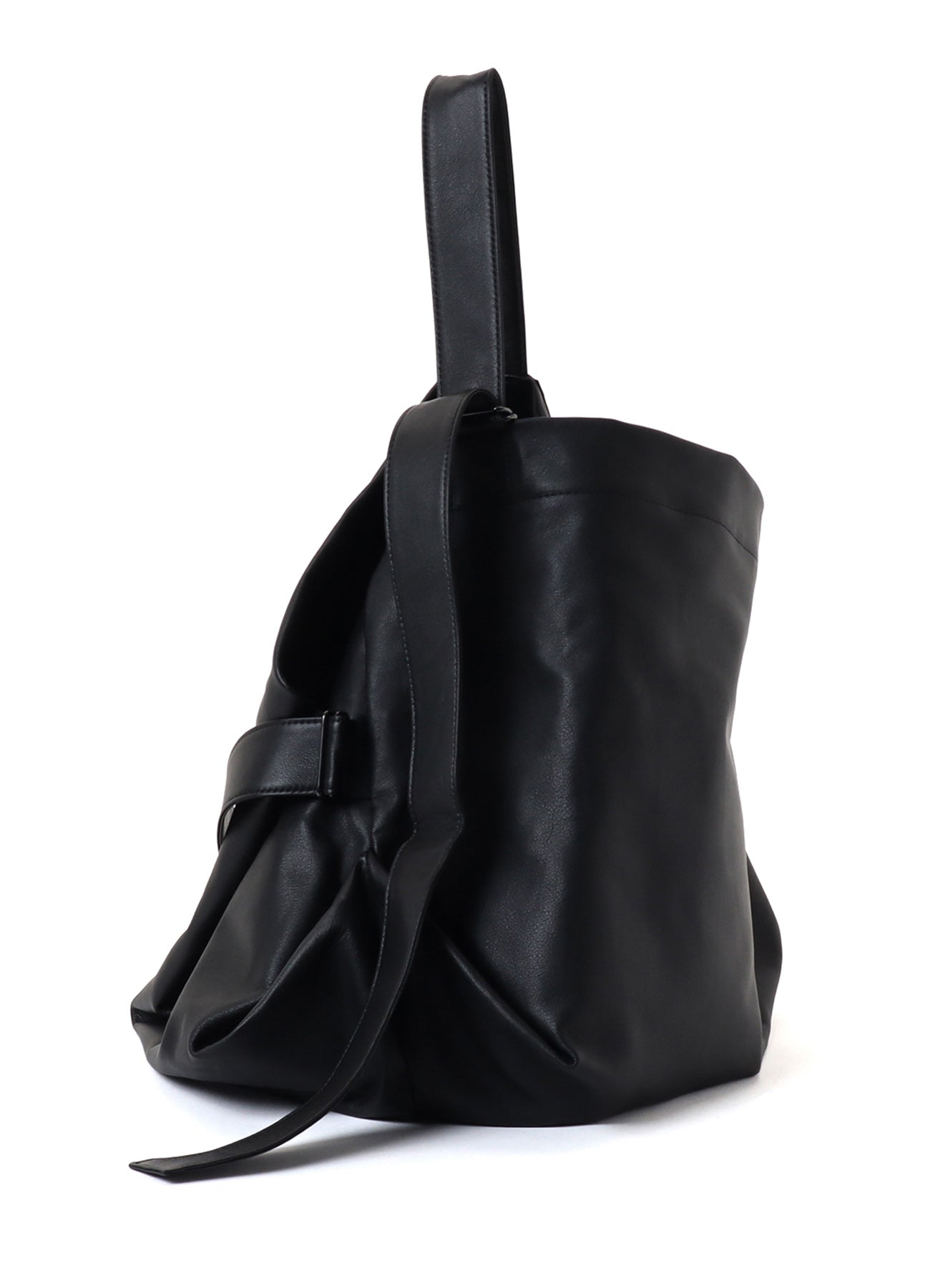 SEMI GLOSS LEATHER BELTED TOTE BAG L – THE SHOP YOHJI YAMAMOTO