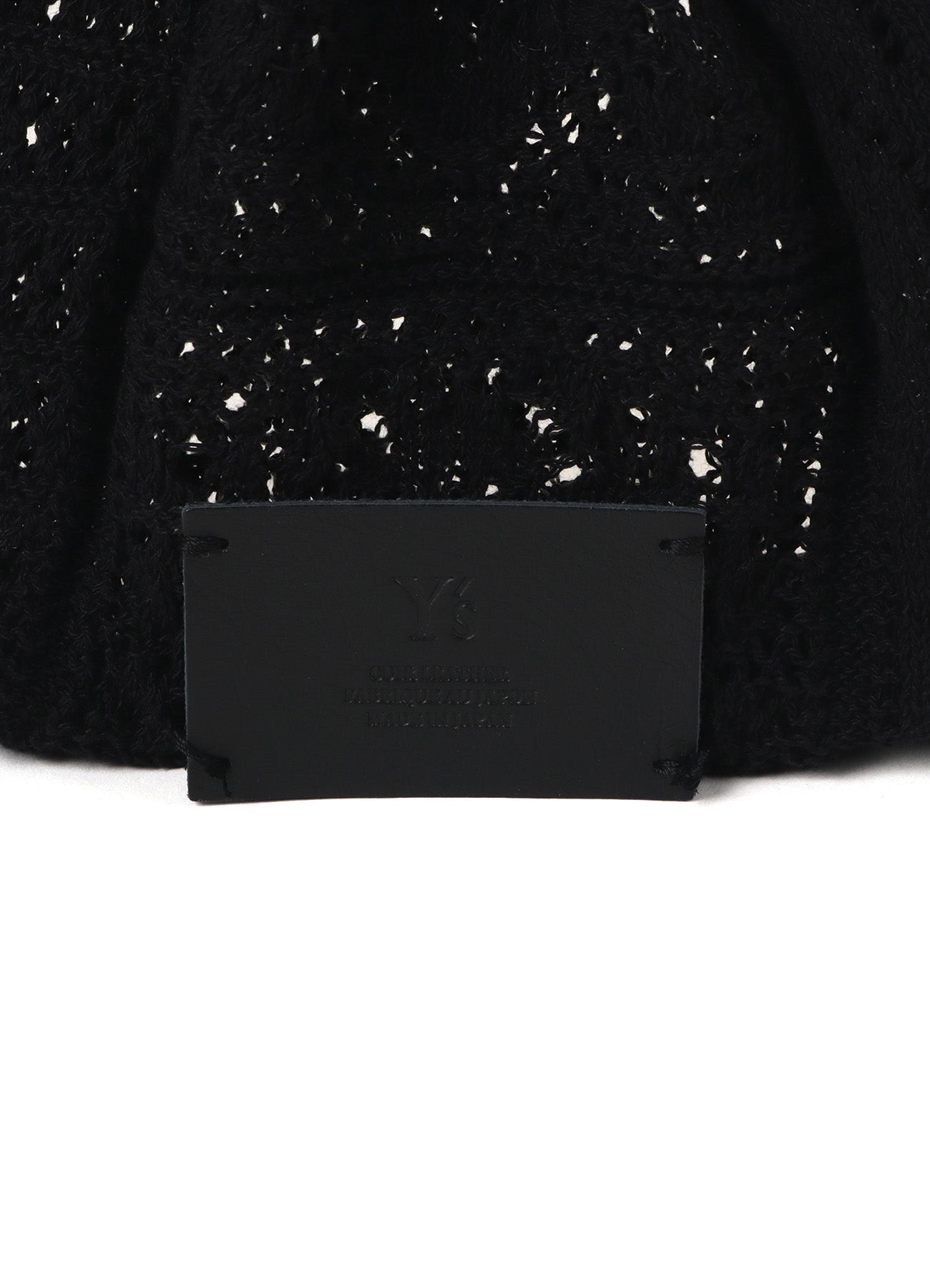 MEXICAN TILE PATTERN KNIT DRAWSTRING BAG