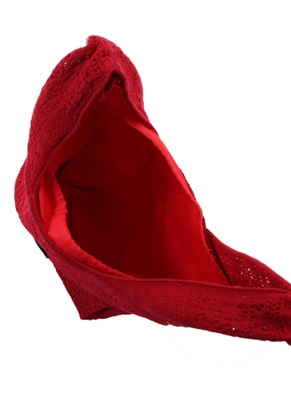 MEXICAN TILE PATTERN KNIT TOTE BAG