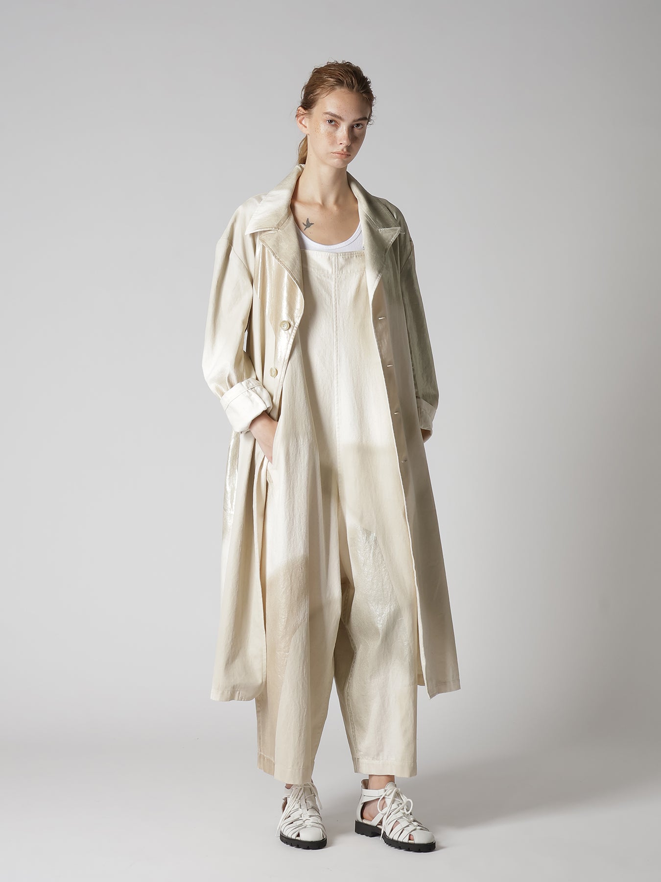 8OZ DENIM FOIL PRINT TAILORED JACKET – THE SHOP YOHJI YAMAMOTO