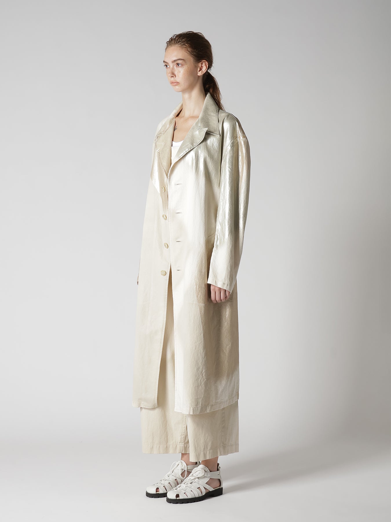8OZ DENIM FOIL PRINT TAILORED JACKET – THE SHOP YOHJI YAMAMOTO