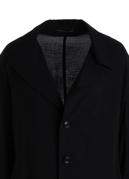 CU/RY HARD TWISTED SERGE OPEN COLLAR TAILORED JACKET