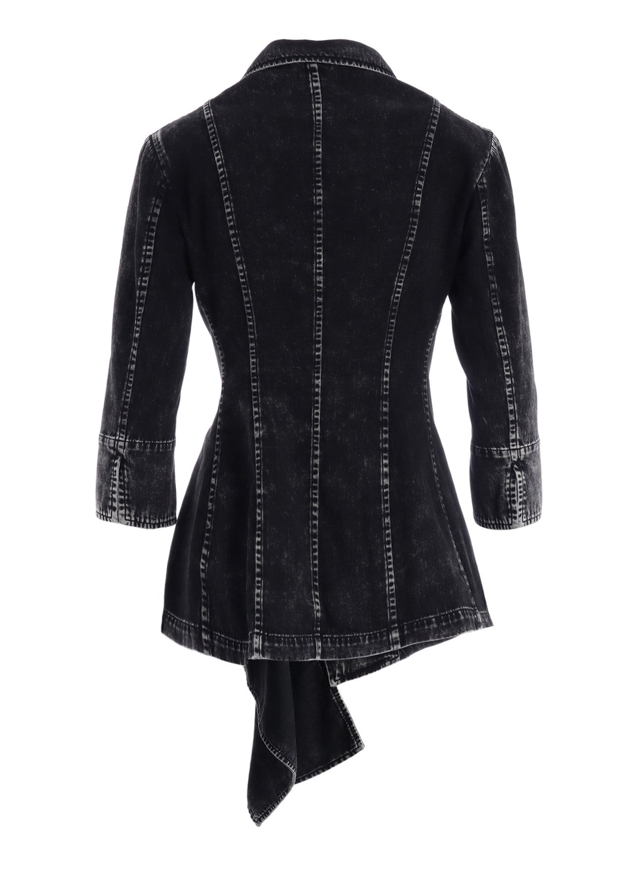 Y's LONG JACKET YZ-J03-006 インディゴ 6OZ DENIM CHEMICAL WASH JACKET – THE SHOP YOHJI YAMAMOTO