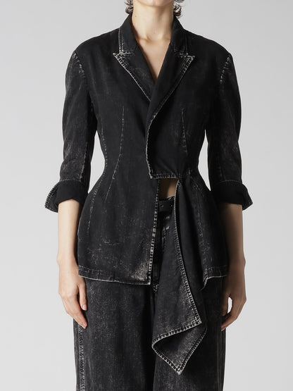 6OZ DENIM CHEMICAL WASH JACKET