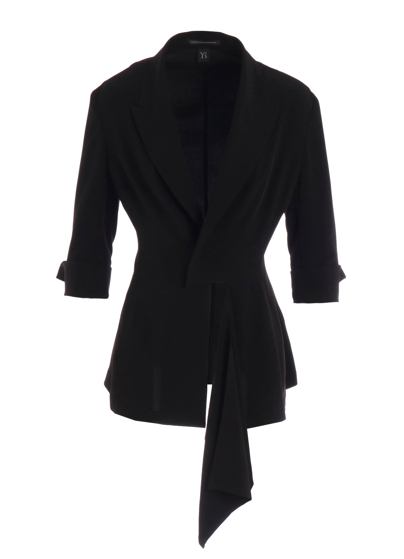 TA/PE CREPE DE CHINE LEFT SIDE CLOTH JACKET – THE SHOP YOHJI YAMAMOTO
