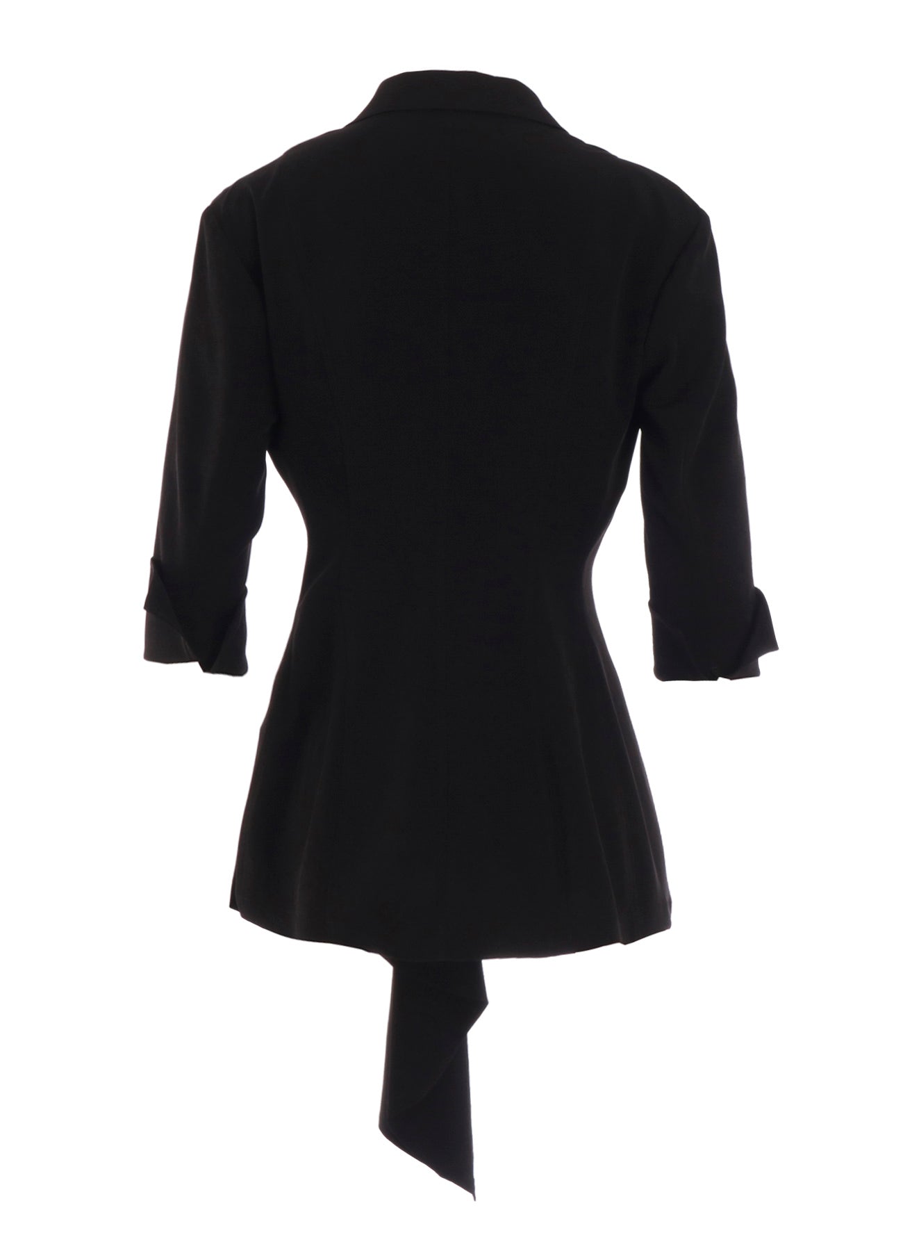 TA/PE CREPE DE CHINE LEFT SIDE CLOTH JACKET