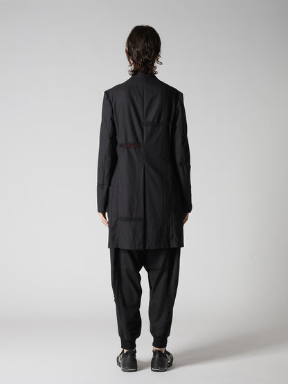 COTTON CROCHET PATCHWORK TAILORED JACKET