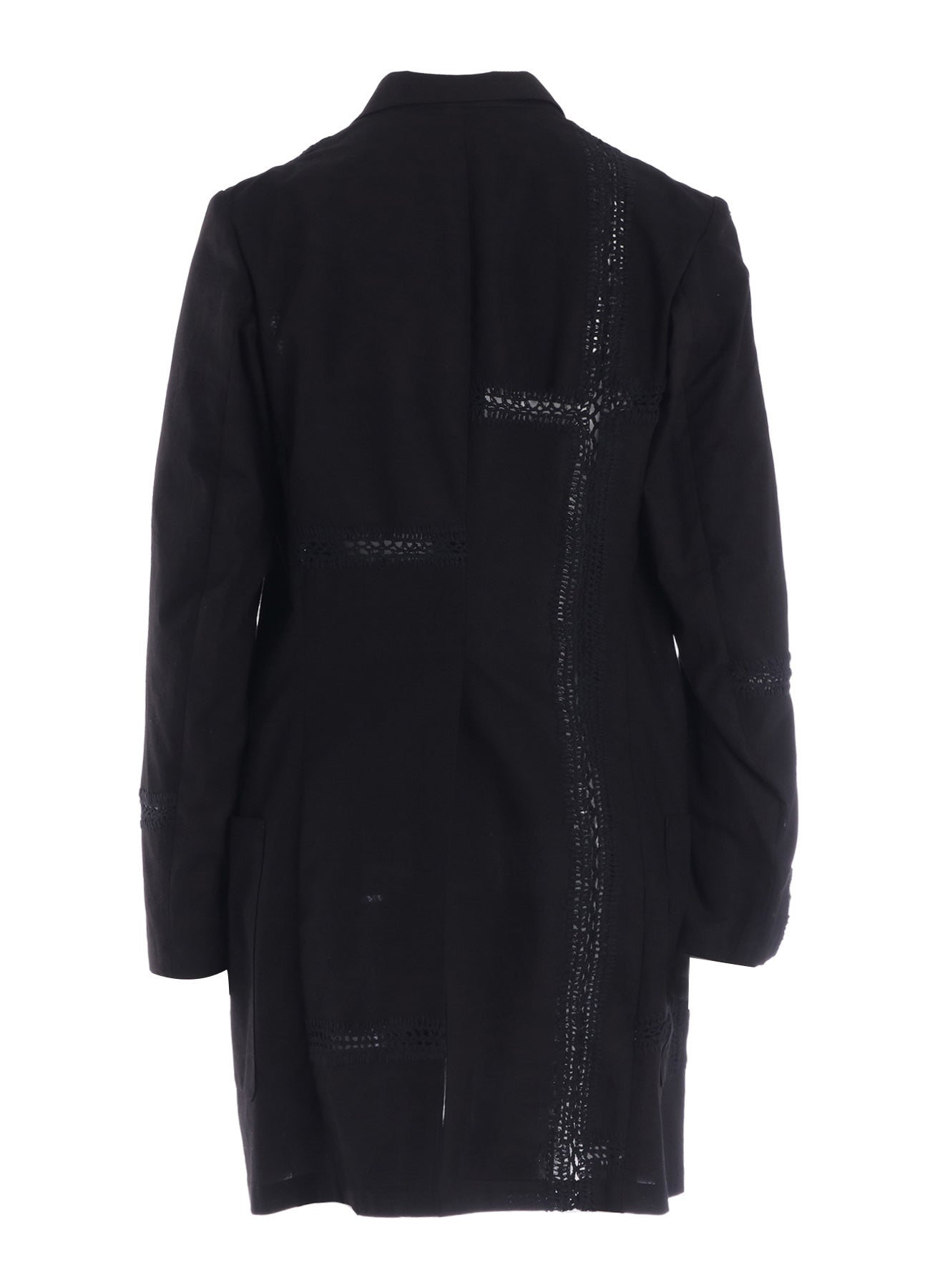 COTTON CROCHET PATCHWORK TAILORED JACKET