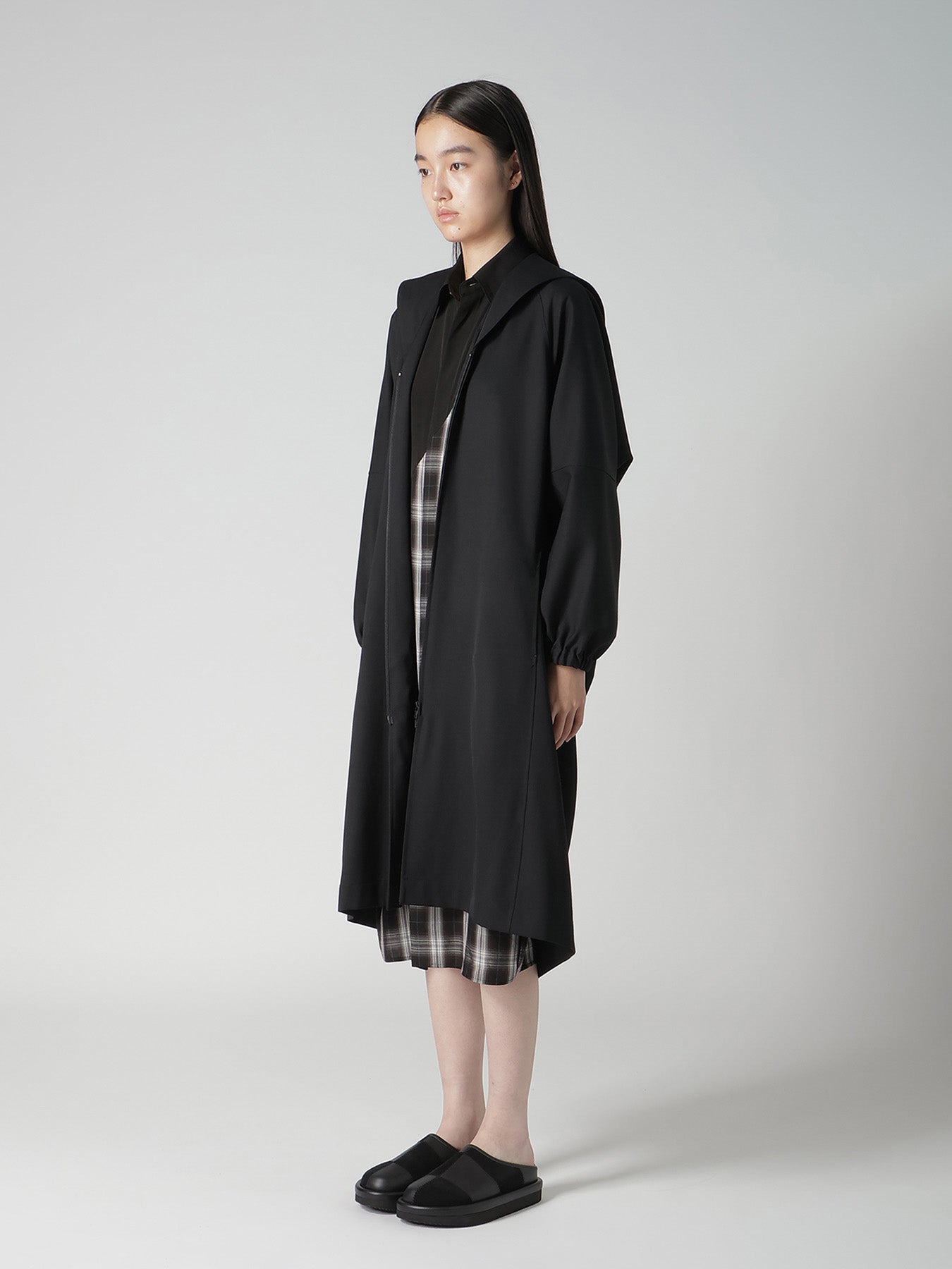 WOOL GABARDINE SAILOR COLLAR JACKET