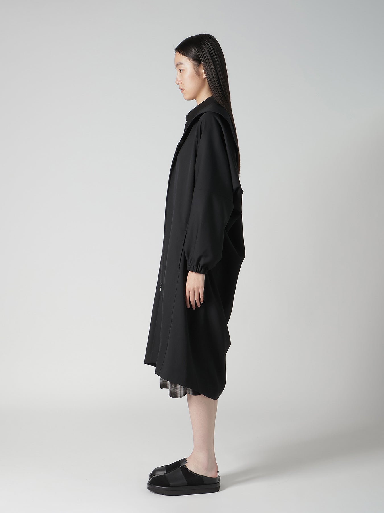 WOOL GABARDINE SAILOR COLLAR JACKET