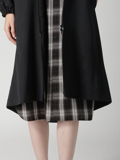 WOOL GABARDINE SAILOR COLLAR JACKET