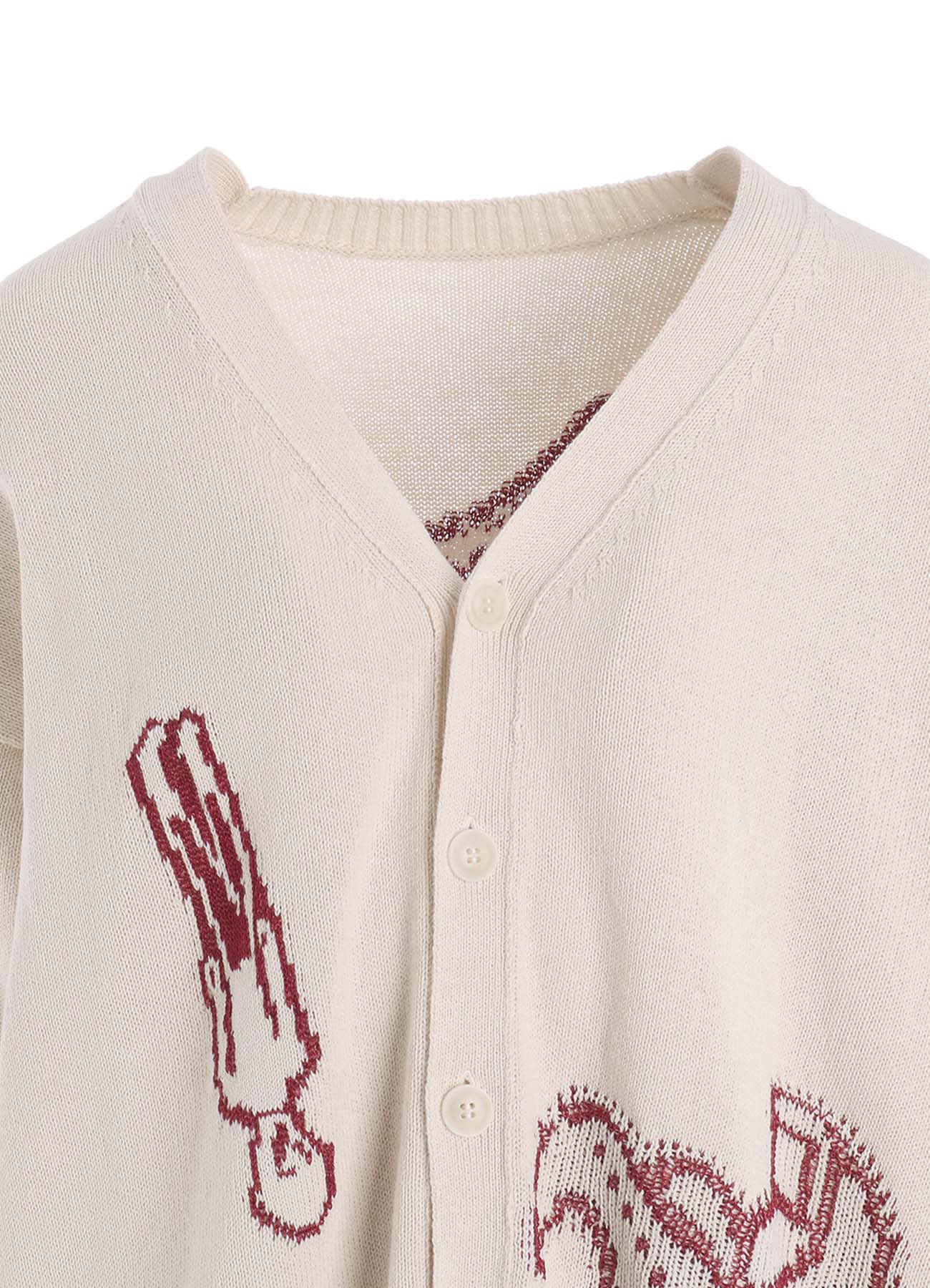 TOY GLITER JACQUARD CARDIGAN – THE SHOP YOHJI YAMAMOTO