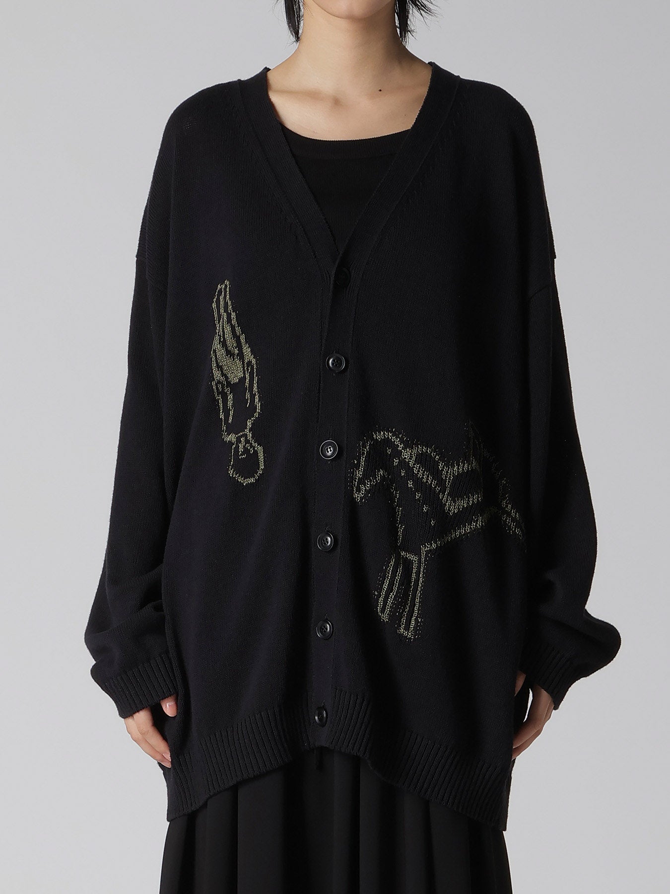 TOY GLITER JACQUARD CARDIGAN – THE SHOP YOHJI YAMAMOTO