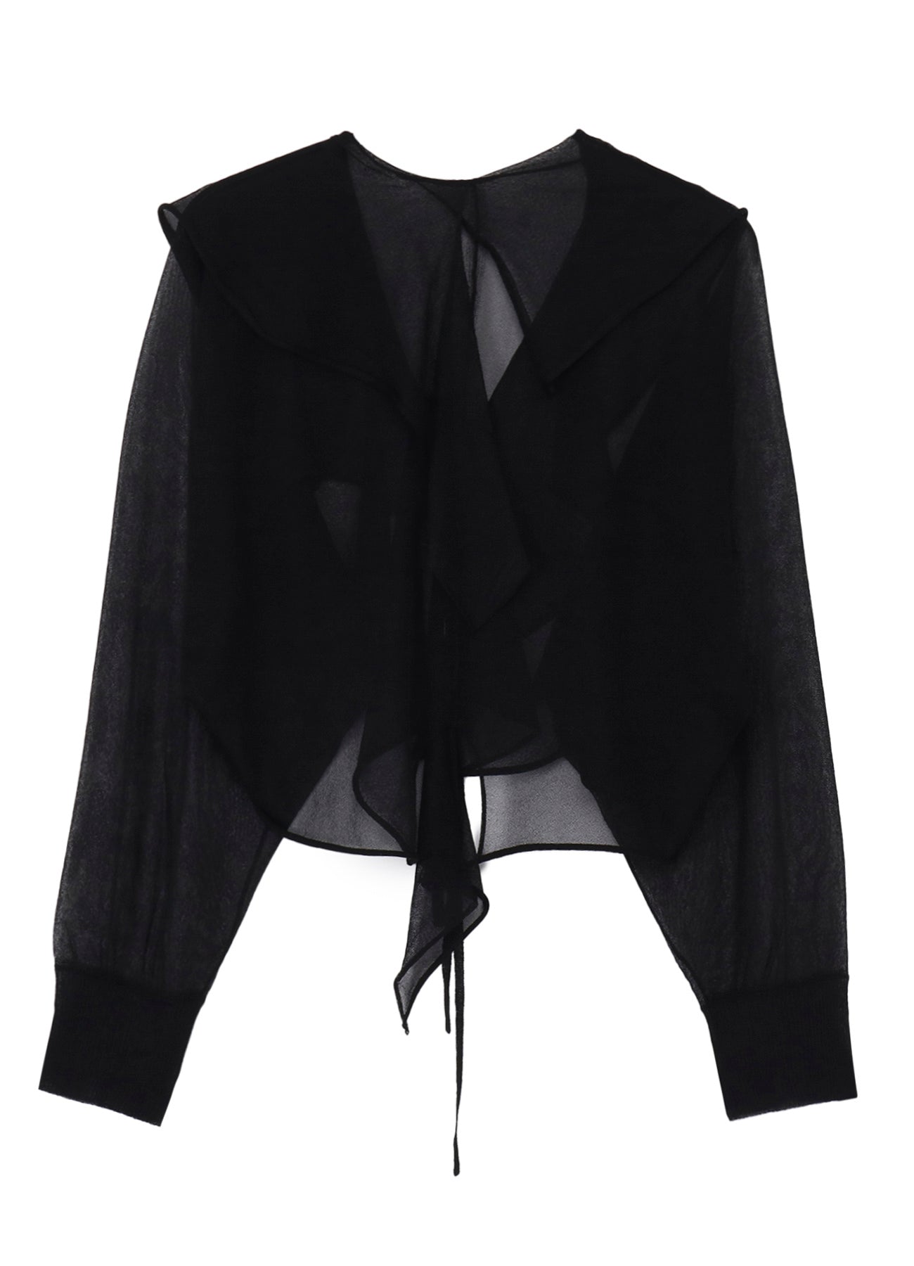 SHEER JERSEY BOLERO W/ STRING