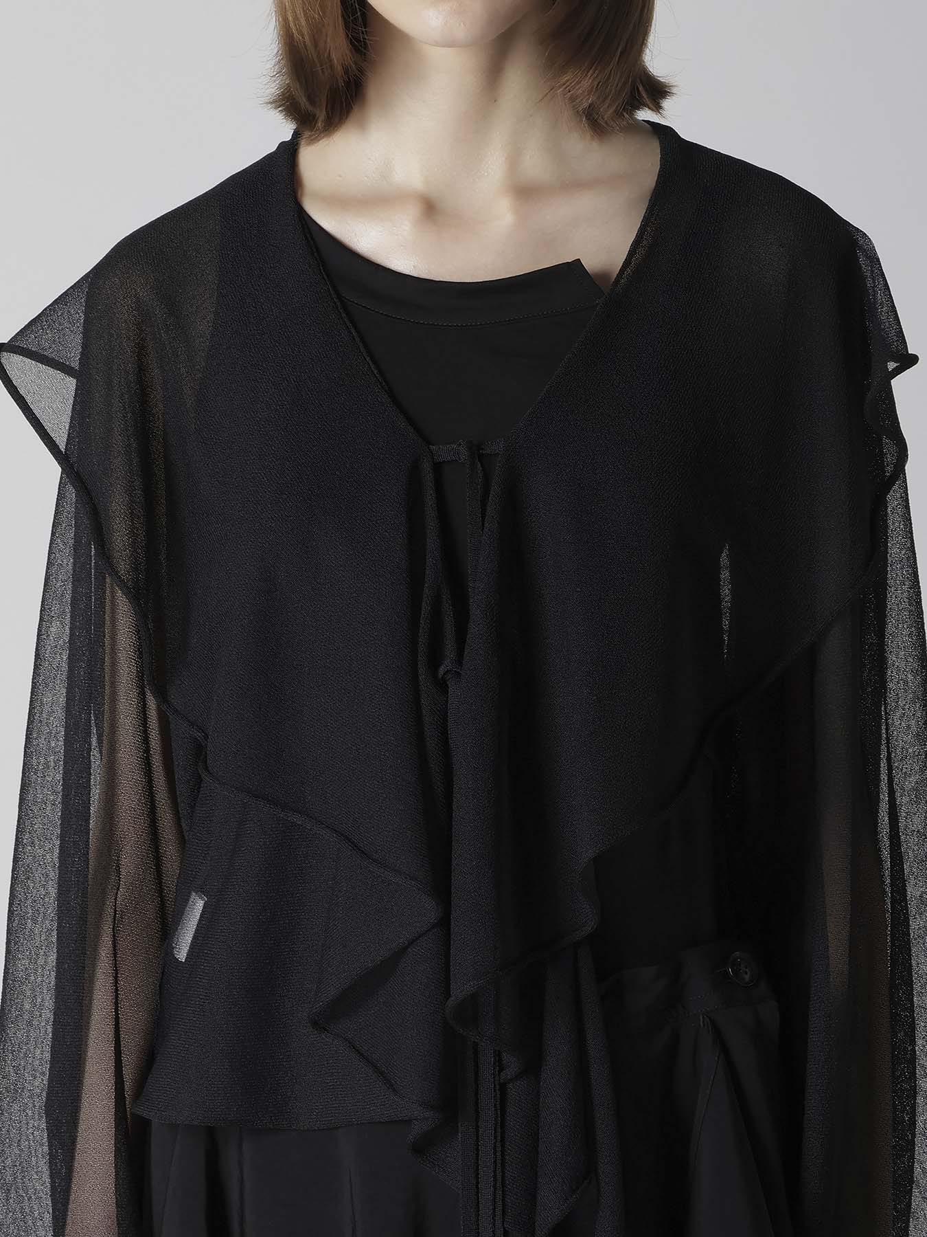 SHEER JERSEY BOLERO W/ STRING – THE SHOP YOHJI YAMAMOTO