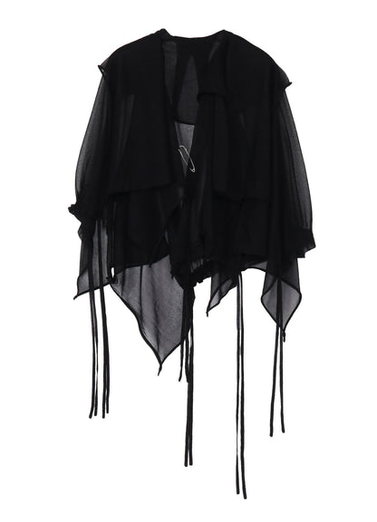 SHEER JERSEY 2 WAY PONCHO