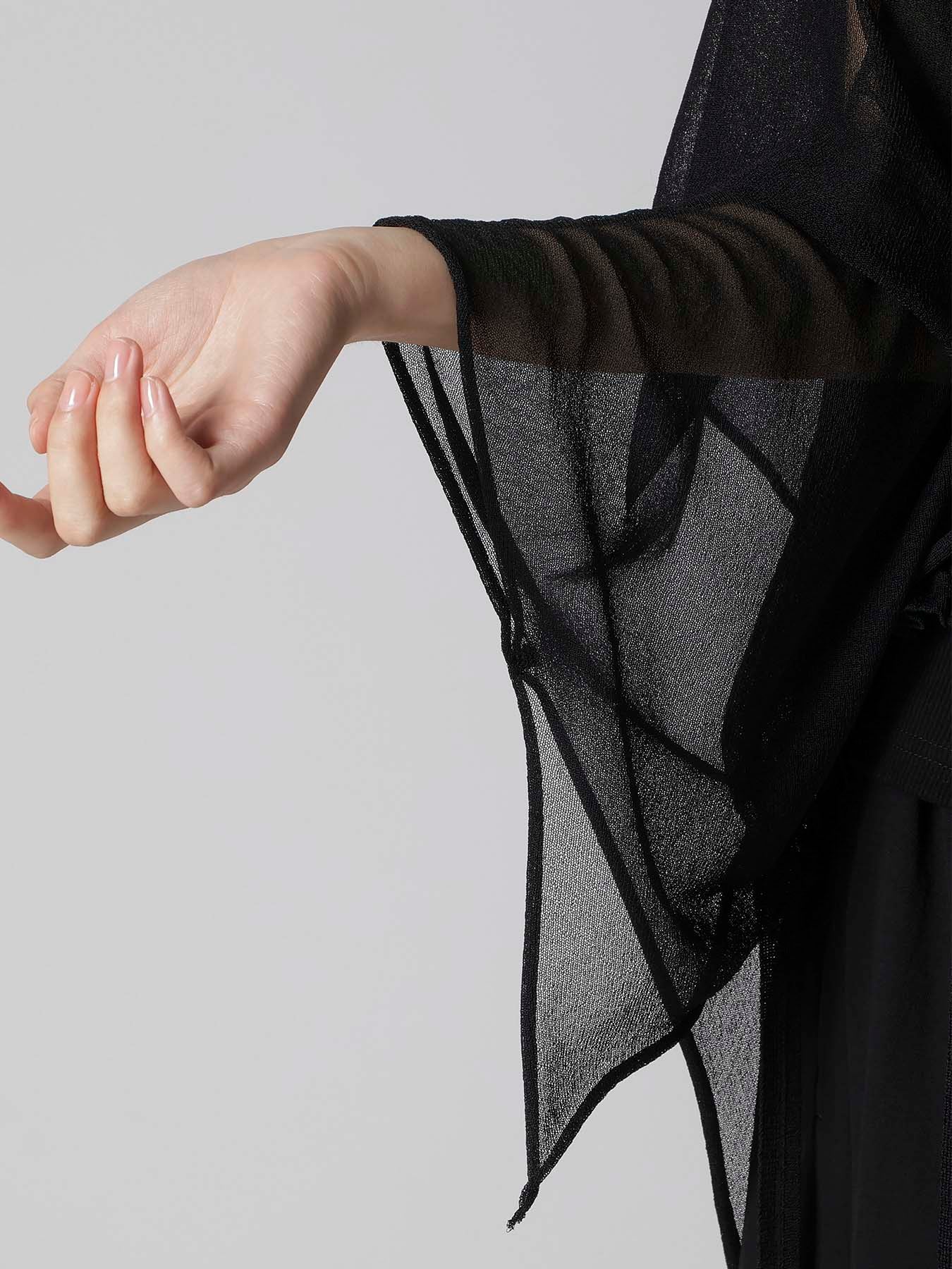 SHEER JERSEY 2 WAY PONCHO