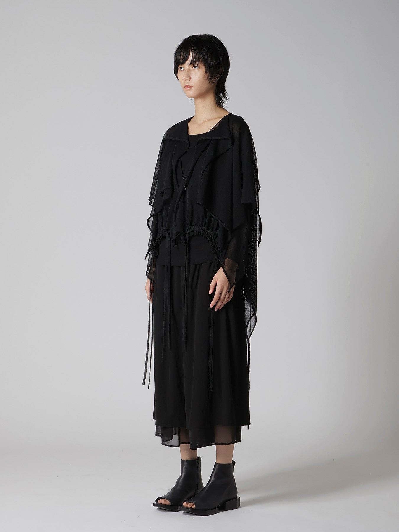 SHEER JERSEY 2 WAY PONCHO