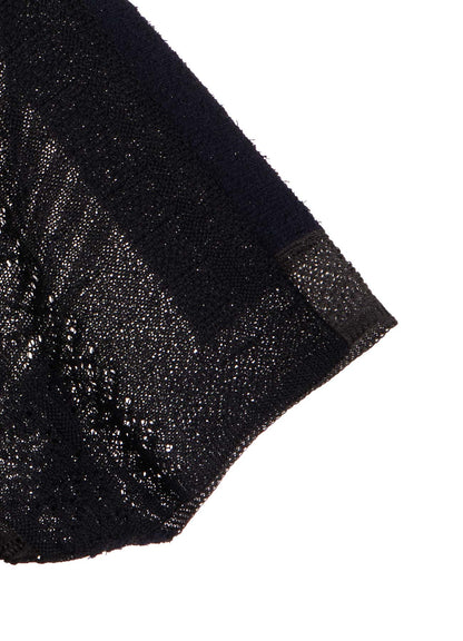 8G PATCHWORK MIX ASYMMETRY GATHER PULLOVER