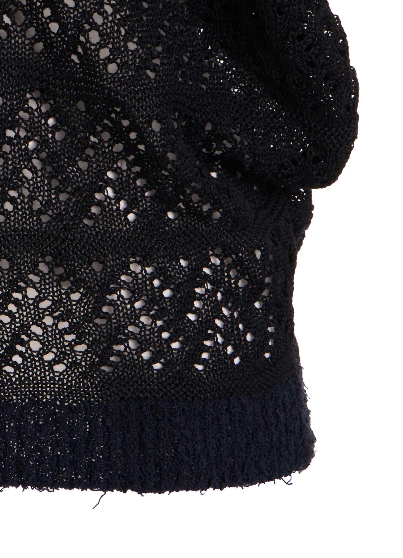 8G PATCHWORK MIX ASYMMETRY GATHER PULLOVER