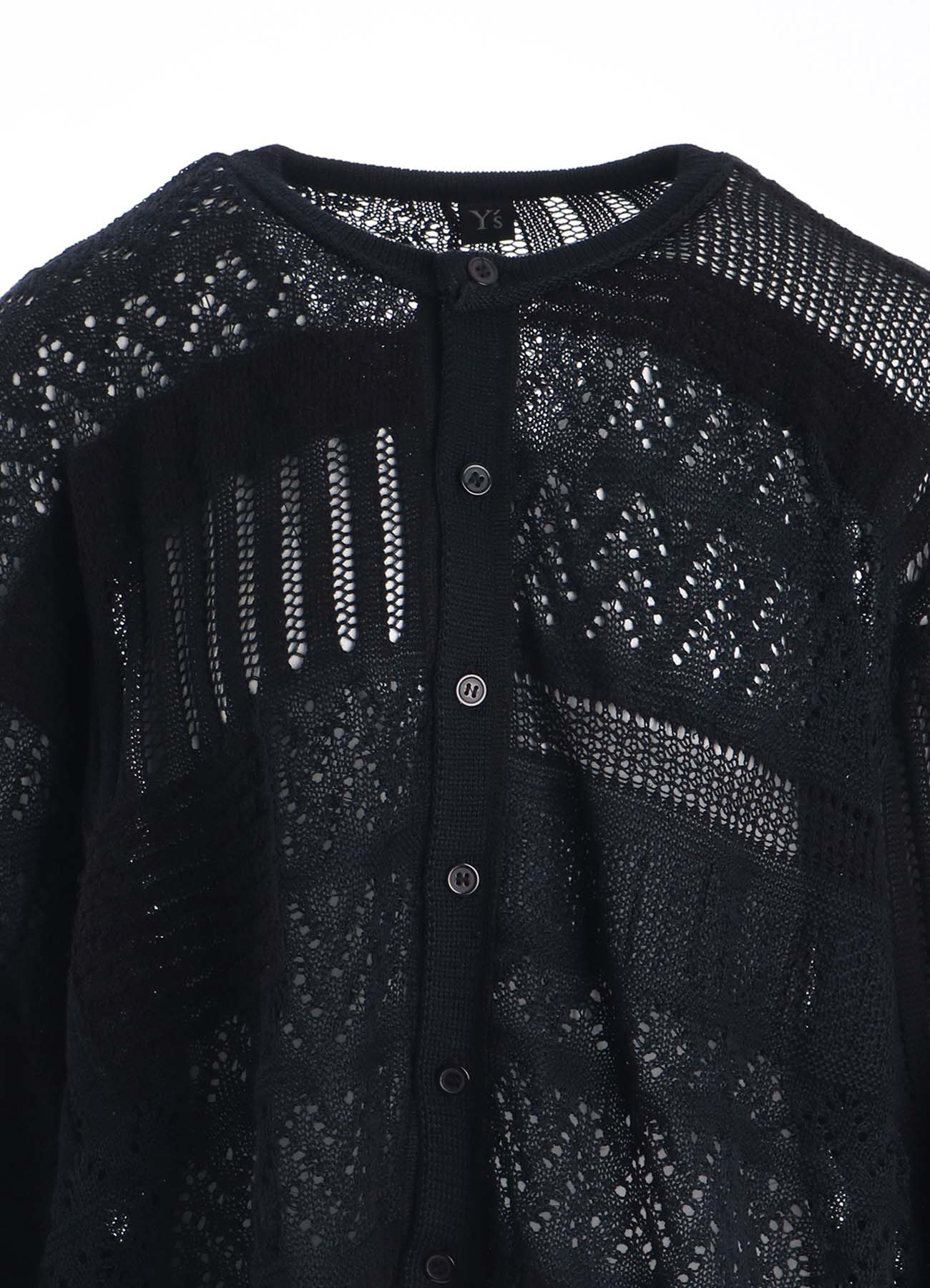 8G PATCHWORK MIX CROPPED CARDIGAN