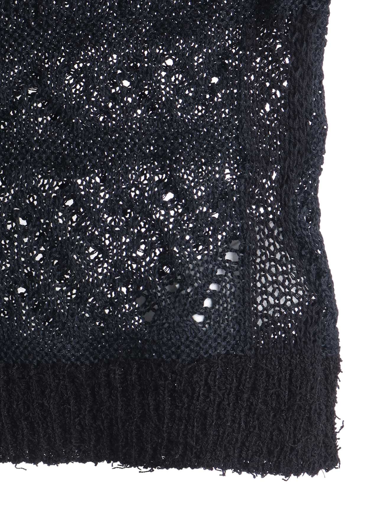 8G PATCHWORK MIX CROPPED CARDIGAN – THE SHOP YOHJI YAMAMOTO