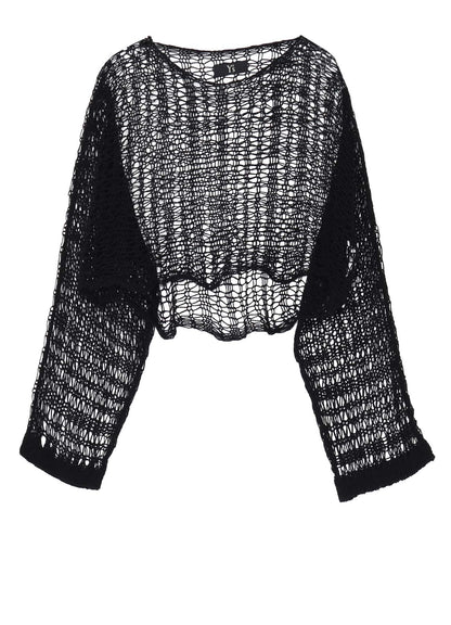 FISHERMAN'S KNIT LONG SLEEVE PULLOVER